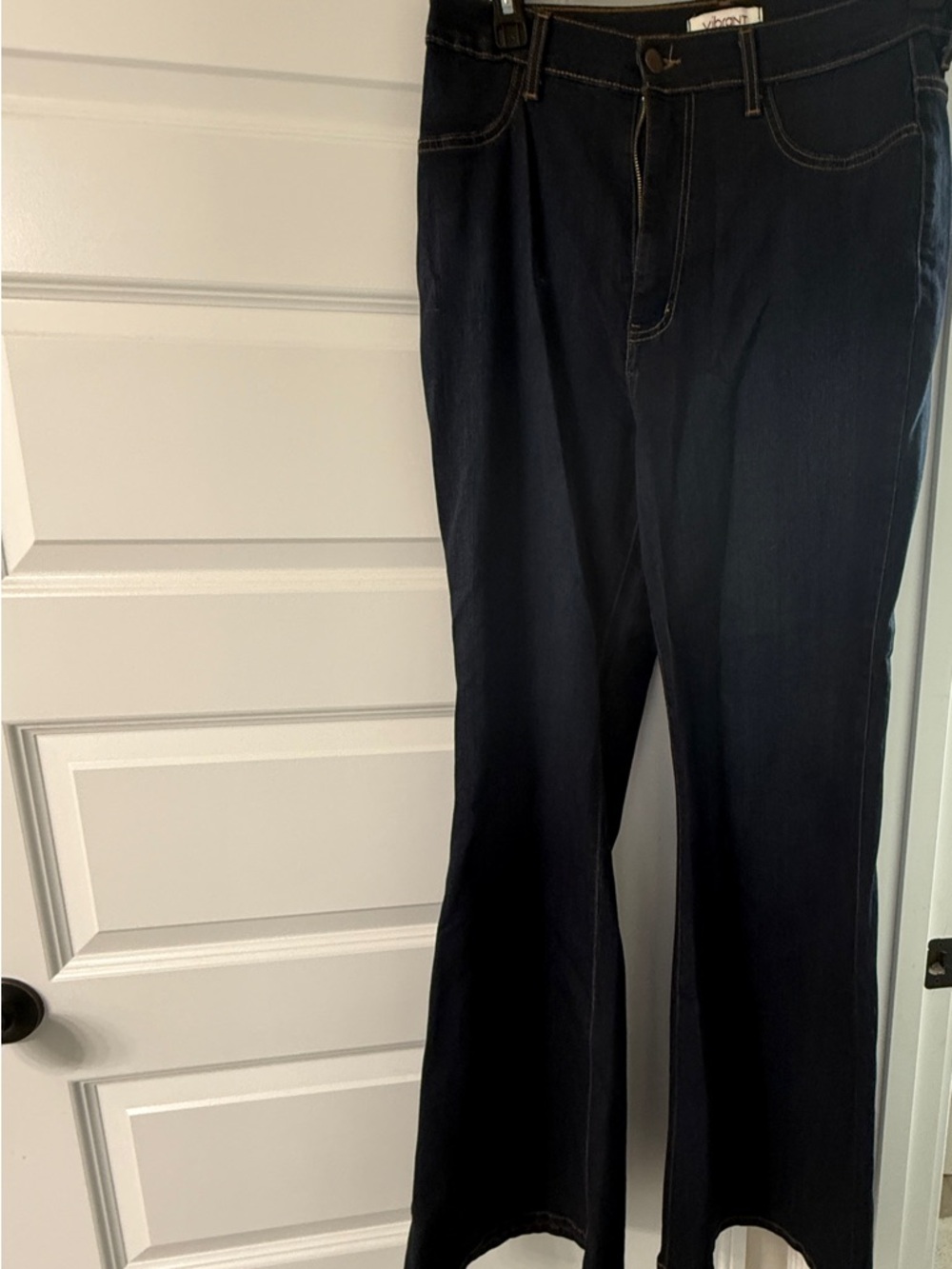 NWOT Vibrant Women's Dark Blue Flare Jeans